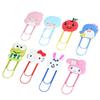 Marcapáginas de colores de Sanrio, clip creativo de dibujos animados para papel, bricolaje, lindo clip de papel público de PVC, marcapáginas personalizable