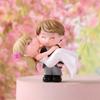 Enfeites de Micro Paisagem Casamento Princesa Abraço Casal Pingente de Chave DIY Micro Paisagem Suculentas Plástico Enfeites