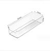Caja de almacenamiento con cajón de escritorio de estilo japonés, divisor para vajilla de cocina, papelería, acabado, caja pequeña, compartimento de plástico transparente para herramientas