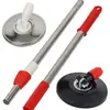 Palo para Mopa Giratoria, Accesorios para Mopa Telescópica Perezosa, Palo para Mopa Grueso y Largo de Acero Inoxidable Lavable a Mano, Mopa que Ahorra Esfuerzo