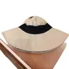 Sombrero de pescador de ala ancha estilo japonés para mujer verano algodón y lino fino plegable cubierta facial protección solar cara sombrero de cuenca pequeño