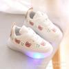 Zapatos Luminosos para Niños Primavera y Otoño 2022 Zapatos de Cuero para Niños y Bebés con Luces Zapatos Deportivos para Niños de 1 a 3 Años