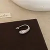 Diseño de Lujo Sencillo de Nicho Sentido de la Moda Combinan con Todo Sentido de Alta Gama Plata Esqueleto de Oreja Personalidad Elegante Exquisitos Pendientes para Mujer