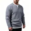 Nova coleção outono/inverno 2026: Look casual de duas peças em tricô, estilo europeu e americano, suéter justo para jovens, perfeito como camada base