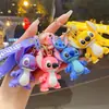 Criativo Desenho Animado PVC Sacola de Costura Pingente Chaveiro Internet Celebridade Carro Chaveiro Casal Presente de Aniversário