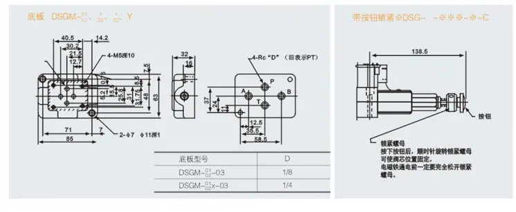 DCF DSG 油研型 描述1-10