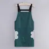 Delantal de cocina impermeable y a prueba de aceite para el hogar, cocina doméstica, nuevo estilo 2026, ropa de trabajo para catering y trabajo, versión estampada para mujer