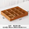 Caja de almacenamiento de celosía al por mayor caja de madera caja de almacenamiento para artículos diversos de escritorio de sala de estar estante de celosía de madera maciza
