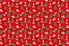 Papel de Embrulho Kraft Papel de Embrulho Papai Noel Meia de Natal Padrão de Alce Buquê de Maçãs Flores Presente Papel de Embrulho para Presente