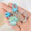 Encantador Colgante de Pata de Gato con Purpurina para Teléfono Funda para Auriculares Llavero Accesorio Correa Geométrico Fresco Creativo
