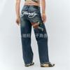 Jeans da Moda para Garotas Quentes Feminino Verão 2024 Novos Calças Retas Emagrecedoras Moda de Rua Americana Marca Tendência Calças Femininas