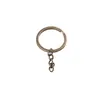 Accesorios para Llaveros Hechos a Mano DIY, Anillas para Llaveros, Anillas Planas, Cadenas para Llaveros, Anillas Planas, Cadenas de Cuentas, Llaveros de Metal