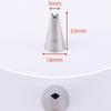 Boquilla para Decorar Pasteles de Crema Encaje Estrella Concha Tamaño Pequeño Acero Inoxidable 304 Herramienta Casera de Repostería DIY