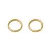Anillo abierto de doble capa 18k que conserva el color 4/6/8mm cadena para teléfono anillo doble accesorios de joyería DIY anillo de conexión anticaída ecológico
