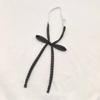 Cuello de cuerda sin corbata de lunares para mujer, lazo en el cuello, cinta de flor de lunares, lindo, estilo estudiante, JK, versátil, moda juvenil