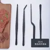Pinzas para Plato de Comida Pinza para Alimentos de Acero Inoxidable Pinza para Barbacoa Pinza para Barbacoa Pinza para Alimentos de Acero Inoxidable Pinza para Té Comida