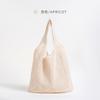 Bolso de punto cruzado para mujer, bolso retro de tejido hueco, bolso de mano de lana, bolso de hombro sencillo.