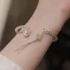 Pulseira Sino Palácio Vermelho da Internet Sino Sino Antigo com Franja Calcedônia Pulseira Sino Joia Melhor Amiga das Mulheres Presente de Natal
