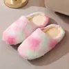 Nuevas zapatillas de pelo de conejo para mujer, silenciosas para interiores, suela suave, para el hogar, calefacción por suelo radiante, suelo de madera, estilo japonés, zapatillas de algodón