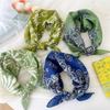 55 Pañuelo para la Cabeza de Algodón Lino Cachemira Verano y Otoño Combinación Universal Pañuelo Pequeño Cuadrado de Algodón Lino Pañuelo de Seda Decorativo Fino y Fresco para Mujer