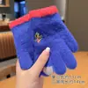 Luvas Infantis com Dedos Separados, Luvas Tricotadas Estilo Coreano para Meninos com Cinco Dedos, Luvas de Inverno Quentes para Alunos do Ensino Fundamental, Bebês Meninos e Meninas, Ciclismo