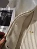Luoshen CrepúsculoSencillo Estilo Old Money Abrigo de Lana Polar de Doble Cara Botonadura Oculta Cuello Alto 2026