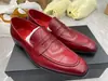 Sapatos Loafer Masculino Sapatos Penny Sapatos Masculinos Feitos de Couro Bovino de Camada Superior Sapatos de Couro Slip-On Sapatos Masculinos Transfronteiriços Sapatos de Negócios Casuais com Solado Plano