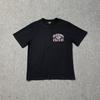 Camiseta de Manga Curta Casual Solta de Rua Moderna com Logotipo de Letra Retrô Estampado para Homens e Mulheres