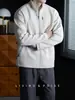 [Estilo de Commute para Caballero] Chaqueta Sudadera de Capa de Aire Cómoda con Cuello Alto para Otoño e Invierno Abrigo con Cremallera Versátil para Hombre de Negocios