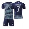 A2526 Riad Victoria Local y Visitante No. 7 Ronaldo Conjunto de Uniforme de Fútbol para Adultos y Niños Nueva Camiseta Transfronteriza