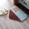 Tapete de Pelúcia Casa de Desenho Animado Quarto Doméstico Tufting Tapete Irregular Resistente à Sujeira Antiderrapante Absorvente Tapete
