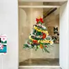 Adesivos de decoração de Natal estilo ins para vitrines de vidro, adesivos eletrostáticos de PVC para árvores de Natal, adesivos de porta, decorações de janela