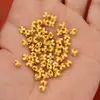 Accesorios de Oro Arena de Conservación de Color Fuerte Pulsera de Abalorios Trébol de Cuatro Hojas de Circonia Dorada Antigua Cuerda de Mano Trenzada con Abalorios