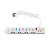 Regleta con Enchufe de 13A, Cable de Extensión Multifuncional Estilo Británico con Múltiples Enchufes, Cable de Extensión Estándar Británico, 3m Certificado CE