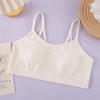 Roupa íntima para o período de desenvolvimento de meninas, Sutiã beleza com bojo fixo para meninas mais velhas, Adequado para estudantes do ensino fundamental II e médio, Sutiã esportivo confortável para meninas