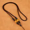 Cuerdas para colgantes al por mayor, cordones de cuello multicolor, cordones tejidos ajustables para jade y ágata, cordones para collares, cordones para cuentas de jade
