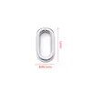 Aço Titânio Não Desbota Fivela de Anel Aberta em Forma de Ovo Fivela Quadrada Lisa Oval Acessórios de Joias para Colar Artesanal DIY Semi-Acabado