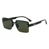 Nuevas gafas de sol de moda retro para mujer, gafas de sol de media montura de alta gama y tendencia, gafas de sol con protección UV para conducir para hombre