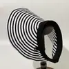 Diadema con Rayas de Bloques de Color Sombrero de Sol para Mujer, Protección Solar Exterior de Verano, Adelgazante de Rostro, Ala Ancha, Sombrero de Sol Plegable