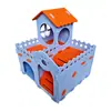 Casa de fieltro de doble capa tipo castillo para gatos, para jugar, dormir y rascar. Castillo escondedero multifuncional para mascotas, tamaño: 53 cm de largo, 48 cm de ancho, 68 cm de alto