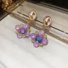 Pendientes Vintage de Plata con Diamantes, Pendientes de Botón Redondos de Estilo de Corte, Lujo Ligero y Diseño Exquisito, Pendientes de Nicho