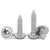 En Stock, Listo para Enviar Tornillos Autorroscantes de Cabeza de Pan Phillips Din968 con Arandela M1.2~M5 Tornillos Autorroscantes de Acero Inoxidable 304