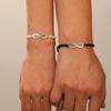 Presente de Pulseira de Casal para o Dia dos Namorados Corda de Mão Tecida à Mão Pulseira Magnética de Amor para Homens e Mulheres Amizade Corda Vermelha Transfronteiriça