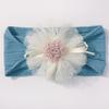 Diadema Elástica Jacquard para Bebé Lindo Europeo y Americano, Cómoda, con Encaje de Flores, Gorro para Bebé, Accesorios Nuevos para Niños para las Cuatro Estaciones