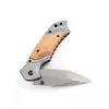 Mango de Madera Camping Exterior Cuchillo Plegable Cuchillo Elegante Cuchillo Plegable Pequeño Multifuncional Alta Dureza Portátil Cuchillo Especial Suizo