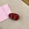 Pinza para el pelo de lunares con lazo estilo Ins, dulce y genial, para flequillo lateral de mujer, pinza de pico de pato, accesorio para el cabello, Pinza para el pelo Roja Ancora