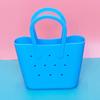 Bolsa de Playa de Silicona Portátil Colorida Almacenamiento para Teléfono Móvil Bolsa de Playa Ligera Pequeña para Niños Caminar DIY Bolsa para Llaves