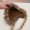 2025 Nueva Moda Lana Tejida Piel de Conejo Cómodo Cálido Sombrero Color Puro Simple Versátil Que Muestra la Cara Protección para las Orejas Pequeño Sombrero