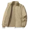 Jaqueta de Gola Alta Estilo Novo Tamanho Grande para Homens, Casaco Oversized Casual Três Provas para Pais de Meia-Idade e Idosos - Primavera e Outono 2026