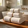 Toalla de Baño Algodón Puro Tipo a Venta al por Mayor Toalla de Algodón Puro Engrosada Suave Absorbente para el Hogar Antibacteriana Hotel Bordado Especial Transfronteriza